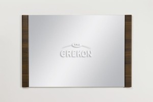 Lustro łazienkowe orzech 100x65cm OLIMPIA