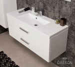 Szafka łazienkowa biała 100cm FOKUS NEW z umywalką