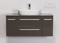 Szafka łazienkowa szara 120cm FOKUS CERAMIC z umywalką ELEGANCE-60