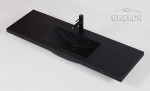 Czarny mat umywalka Clever-1200