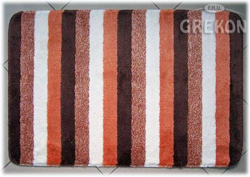 Dywanik łazienkowy Stripes 722-60 brązowy