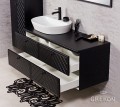 Matowa szafka z ceramiczną umywalką