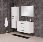 Szafka łazienkowa Focus New 100cm oraz umywalka Clever-1000