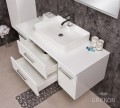Szafka łazienkowa biała Fokus New z umywalką Elegance 60