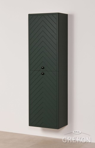 Wysoki regał wiszący zielony mat