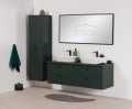 Meble łazienkowe w zielonym matowym kolorze