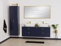 Granatowy zestaw mebli łazienkowych