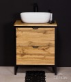 Szafka NEW YORK 60cm z białą umywalką