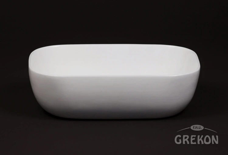 Ceramiczna biała umywalka Premium 46