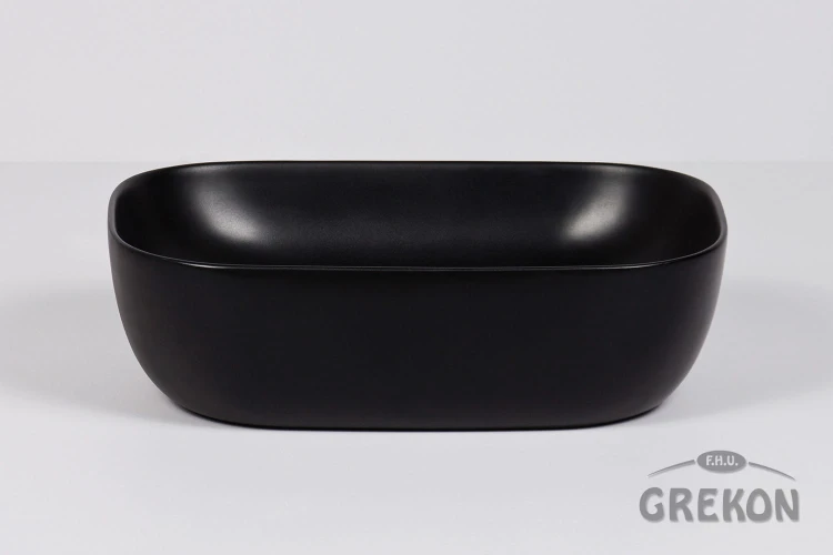Matowa czarna umywalka PREMIUM 46