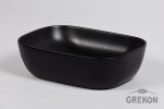 Ceramiczna czarna umywalka PREMIUM 46