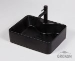 Matowa czarna umywalka BRENDO 470