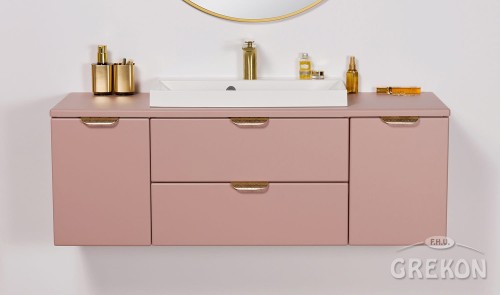 Szafka w matowym kolorze kaszmiru 120 cm MAGNOLIA