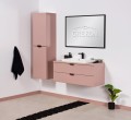 Zestaw mebli łazienkowych w kolorze pudrowego różu Magnolia
