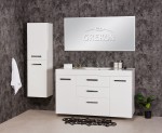 Komplet białych mebli łazienkowych Fokus New