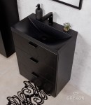 Szafka łazienkowa 60 cm Domino czarna