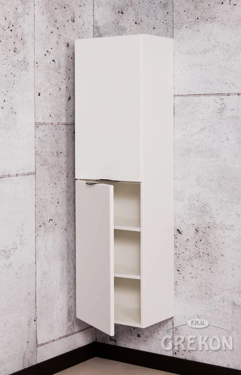 Regał łazienkowy biały 40x143,5cm Victa