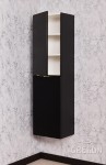 Wysoki regał czarny Victa 40x143,5cm