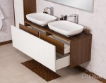 Modułowa szafka łazienkowa w kolorze wenge seria Venus