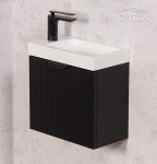 Matowa szafka w czarnym kolorze seria Fresco