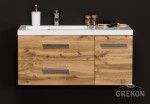 Elegancka szafka łazienkowa naturalny dąb