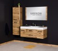 Meble łazienkowe naturalny dąb seria Fokus New