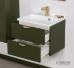 Szafka łazienkowa 50 cm kolor oliwkowy seria Magnolia