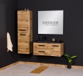 Komplet mebli łazienkowych naturalny dąb seria Fokus New Loft