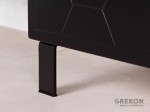 Czarna metalowa noga Domino