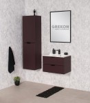 Seria bordowych mebli łazienkowych Magnolia