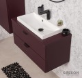 Elegancka burgundowa szafka do łazienki seria Magnolia