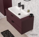 Elegancka burgundowa szafka do łazienki seria Magnolia