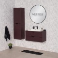 Komplet mebli łazienkowych w eleganckim burgundowym kolorze