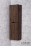 Wiszący regał z koszem w kolorze matowy orzech 40x143,5 cm Victa Lamello