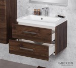 Elegancka szafka łazienkowa brązowa 50 cm