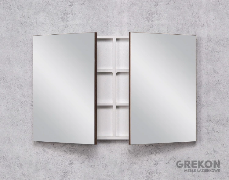 Elegancka szafka łazienkowa z lustrem 100x65 cm