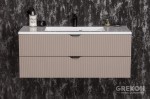 Szafka łazienkowa fume mat 100cm VICTA LAMELLO z umywalką