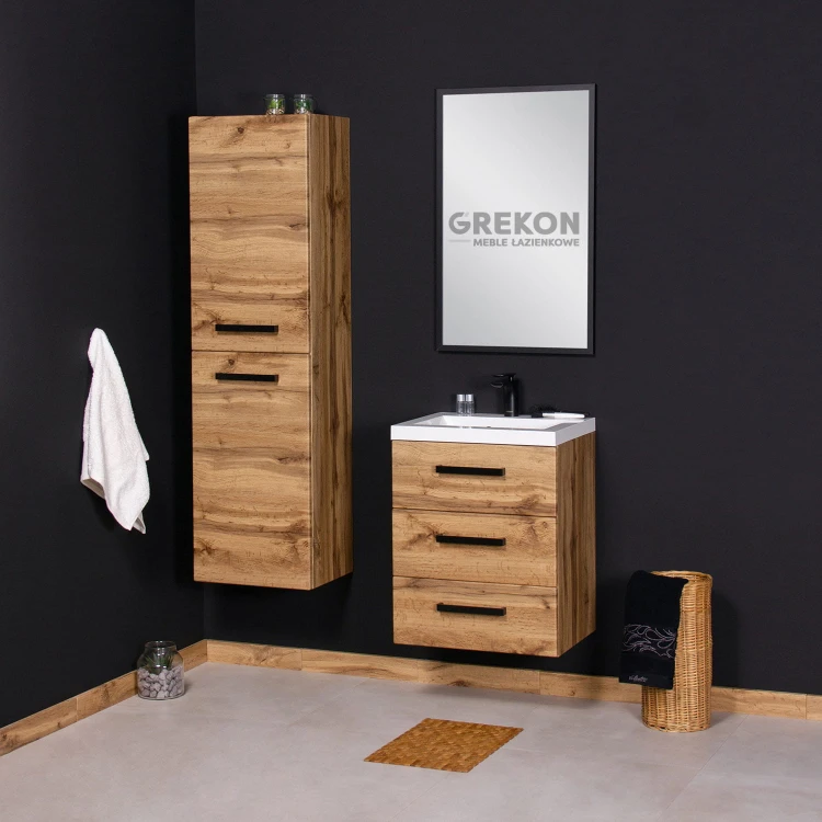 Meble łazienkowe dąb naturalny seria Fokus New Loft