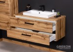 Nowoczesna szafka łazienkowa Fokus New Loft kolor dąb naturalny