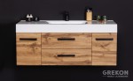 Nowoczesna i elegancka szafka w matowym kolorze naturalnego dębu szerokość 120 cm