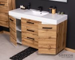 Stylowa szafka łazienkowa w kolorze naturalny dąb seria Fokus New Loft