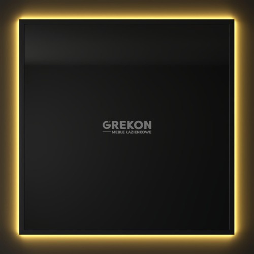 Lustro łazienkowe 80x80 cm z podświetlaną ramą LED