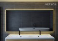 Eleganckie lustro łazienkowe z podświetleniem LED