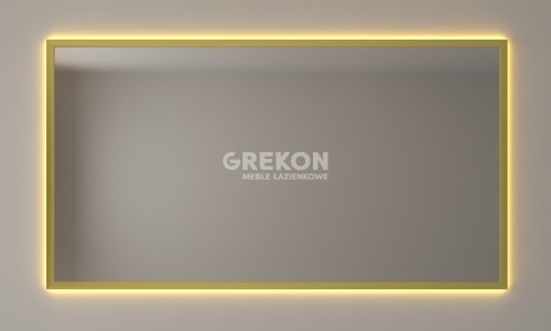 Lustro łazienkowe z podświetlaną ramą 120x65 cm