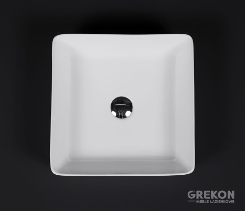 Biała, ceramiczna umywalka NEO.
