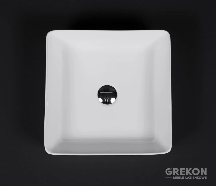 Biała, ceramiczna umywalka NEO.