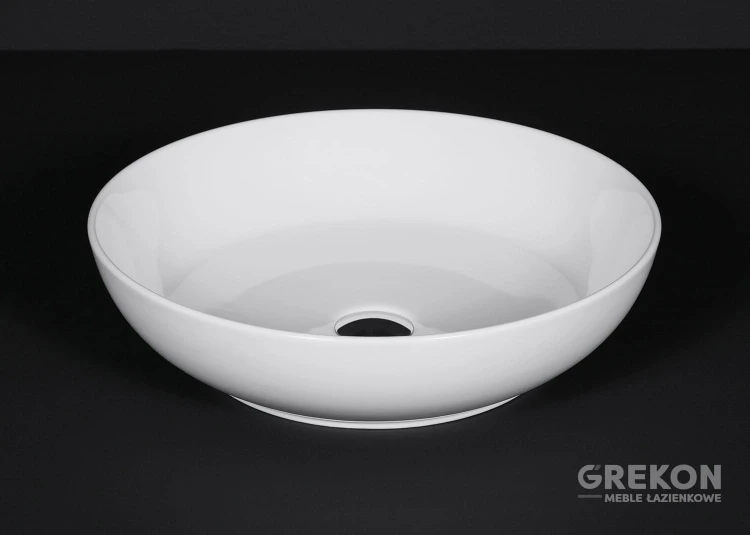 Biała ceramiczna umywalka OMEGA