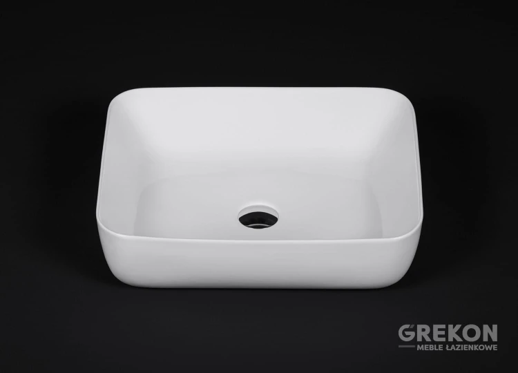 Biała ceramiczna umywalka Pola