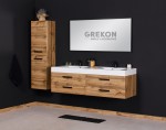 Meble łazienkowe w kolorze naturalnego dębu seria Fokus New Loft