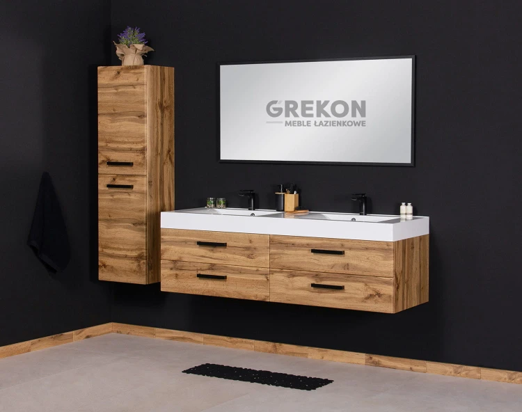 Meble łazienkowe w kolorze naturalnego dębu seria Fokus New Loft